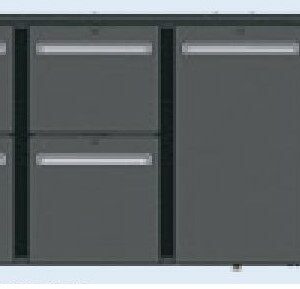 Serrco Combi Line Flessenkoeler, 2x 2 lades (45-55), deur